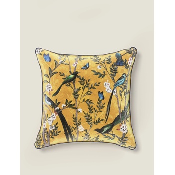 Marks & Spencer Кадифена възглавница с птички Marks & Spencer жълта Marks & Spencer | Zhalt | Home | ЕДИН РАЗМЕР
