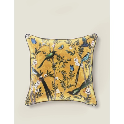 Marks & Spencer Кадифена възглавница с птички Marks & Spencer жълта Marks & Spencer | Zhalt | Home | ЕДИН РАЗМЕР