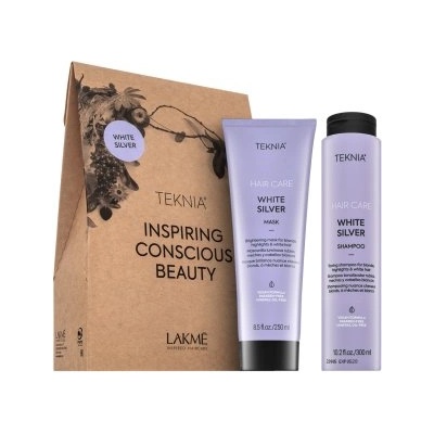 Lakmé Teknia White Silver Pack Шампоан + Маска за платинено руса и сива коса 300 ml + 250 ml