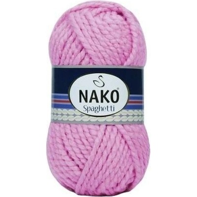 Nako Pletací příze Nako spaghetti 6750 - růžová
