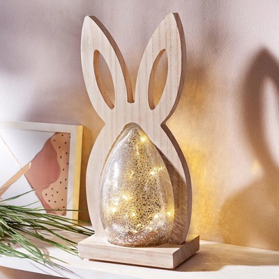 Weltbild Dekorace zajíc se skleněným vajíčkem – Zbozi.Blesk.cz