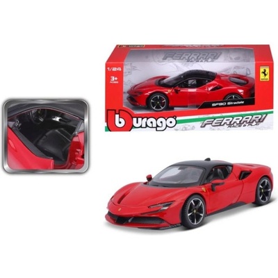 Bburago Ferrari SF90 Stradale červená 1:24