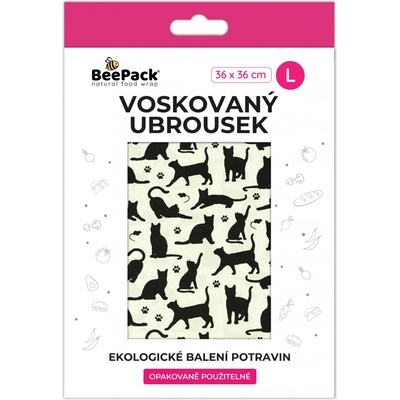 Beepack Voskovaný ubrousek Černé kočky 36x36cm