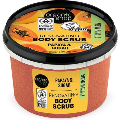 Organic Shop tělový peeling Organic Papaya & Sugar 250 ml
