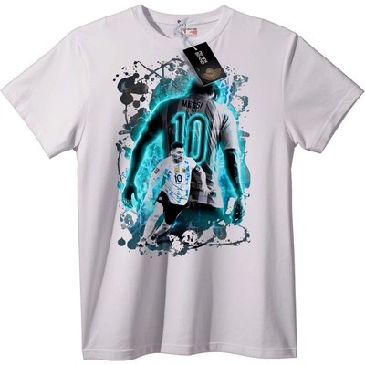 NOONEBRAND Тениска Messi 10 Футбол - XS, White