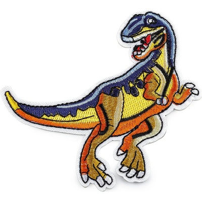 Nažehlovačka dinosaurus Varianta: 9 oranžovožlutá modrá, Balení: 1 ks