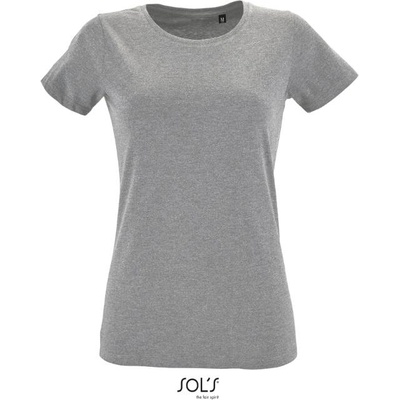 SOL'S REGENT FIT / Дамска тениска Slim Fit - сив меланж XXL (25275807705)