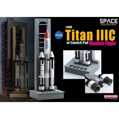 Dragon Titan IIIC w Launch Pad Maiden Flight 1:400