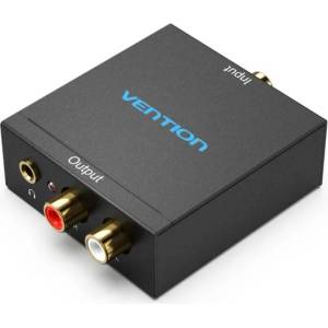 Vention Аудио конвертор Vention BDFB0, Toslink/Coaxial към 3.5 mm/RCA, черен (BDFB0)
