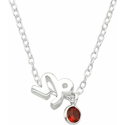 Bijutanki Сребърно Колие - Зодия Козирог с Камък