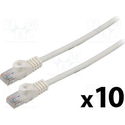 Lanberg PCU6-20CC-0200-W Patch U/UTP Cat 6 RJ45 vidlice z obou stran lanko CCA