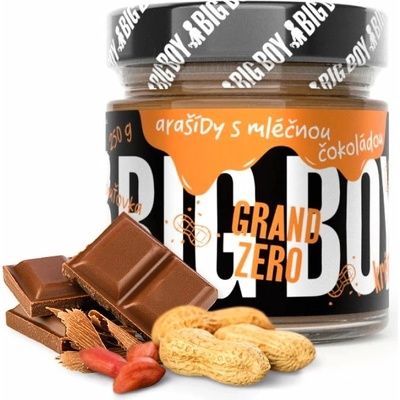 Big Boy Arašidové máslo Grand Zero tmavá čokoláda 250 g