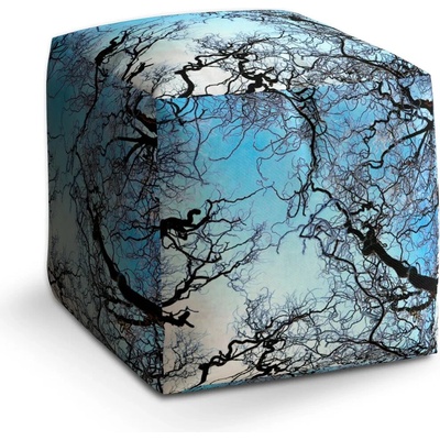Sablio Taburet Cube Holé větve: 40x40x40 cm