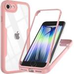 Techsuit Калъф за iPhone 7 / 8 / SE 2, SE 2020 / SE 3, SE 2022 + калъф - ColorVerse 360 Series - розов