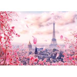 Dino - Puzzle Eiffel Tower in pink - 500 piese