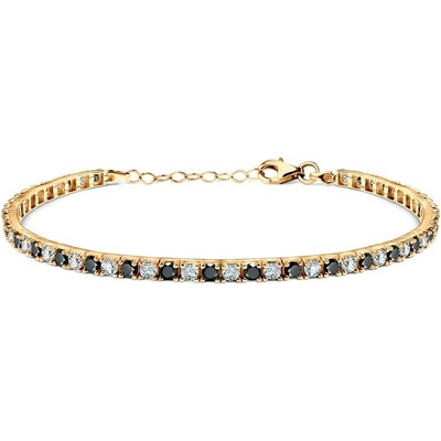 SAVICKI Tenisový náramok žlté zlato se zirkónmi 2,8 mm 19 cm - B-B-B0069-00711-585-Z
