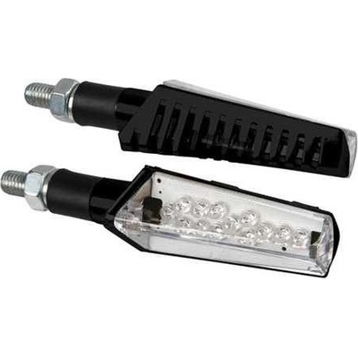 Lampa LED blinkry JABRA black, 12V, černé blinkry na motorku – Sleviste.cz