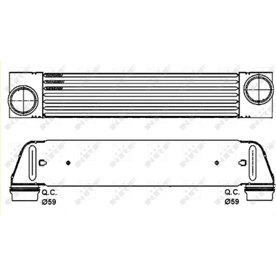 CHLADIČ TURBA, INTERCOOLER NRF 30317