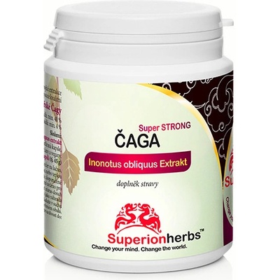 Superionherbs Čaga Extrakt 90 kapsúl