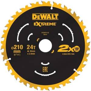 DEWALT - Режещ диск 210х30 мм, 24 зъба DT20432 (DT20432)