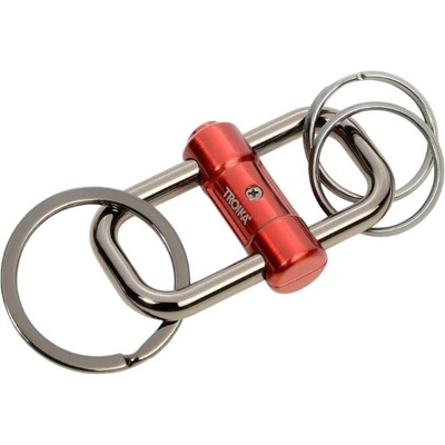 TROIKA Ключодържател Двупосочен червен Troika KR22-09/RD (KR22-09/RD)