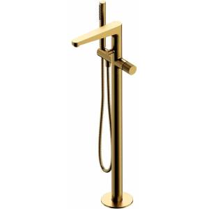 Omnires Смесител за вана Omnires Contour за подов монтаж, матово злато (CT8033GLB)