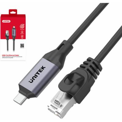 Unitek C18148AGY01-3M USB-C - RJ-45 USB 3m černo-stříbrný