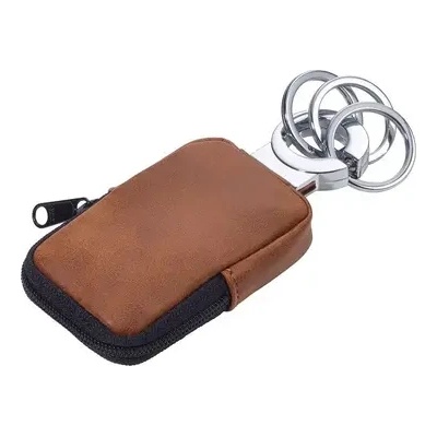 TROIKA Ключодържател с калъф Troika-CLEAN CLICK, кафяв (KR21-77/BR)