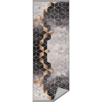 Image 1 of Mila Home Килим в сиво и златисто 80x200 cm - Mila Home (HaliDik-Deluxe-11207-80x200)