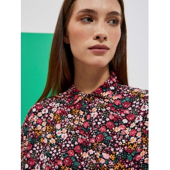 Moodo Розово-черна дамска риза с шарки Moodo Moodo | Cheren | ЖЕНИ | XS