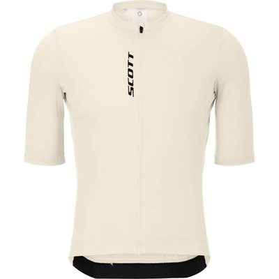 Scott Мъжка фланелка с къс ръкав за колоездене Scott Jersey Pro S/S Cycling jersey - Cotton White - размер XL (056-4071-0114)