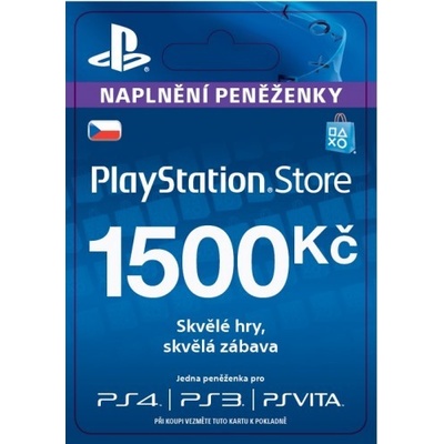 PlayStation dárková karta 1500 Kč – Zboží Dáma