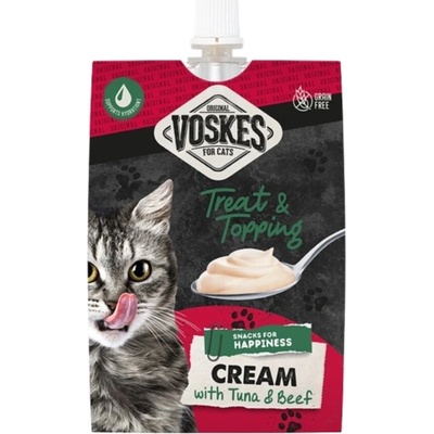 Voskes Cream Snacks Cat s tuniakom a hovädzím 90 g