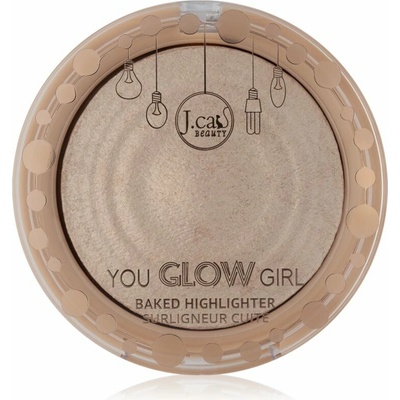 J.Cat Beauty You Glow Girl zapečený rozjasňovač 104 Crystal Sand 8,5 g
