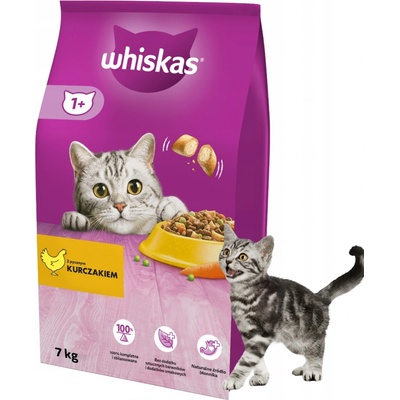 Whiskas Adult s kuracím mäsom a zeleninou 7 kg