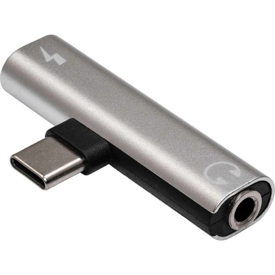 Akyga Адаптер Akyga USB тип C /USB тип C /Жак 3, 5 мм Сив AK-AD-71 (AK-AD-71)