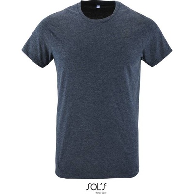 SOL'S REGENT FIT / Мъжка вталена тениска - деним с кайсия M (250553t5602)