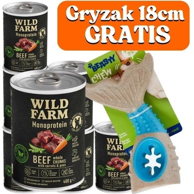 Wild Farm Monoprotein Beef 6 x 400 g
