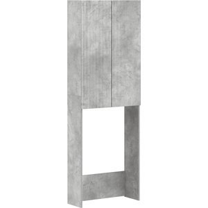 vidaXL Тоалетна Шкаф ARNHEM Бетонно сиво 66 x 25, 5 x 190 см (896698)
