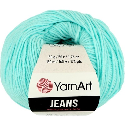 YarnArt Jeans 76 svetlá azúrová