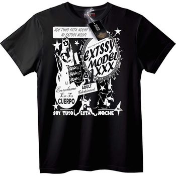 NOONEBRAND Тениска 18+ Модел - 5XL, Black
