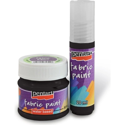 Farba na textil PENTART 20 ml čierna