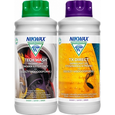 NIKWAX Tech Wash a impregnace TX.Direct Wash-In 1000 + 1000 ml