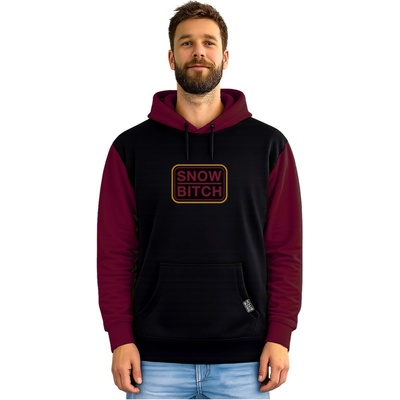 Snowbitch Box logo Black Burgundy