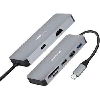 KingMa 7 в1 USB-C хъб за Macbook с HDMI и TFSD четец на карти KingMa