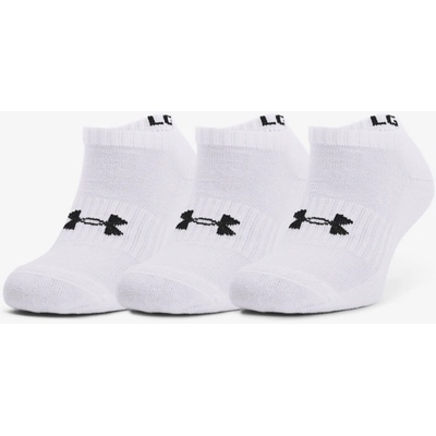 Under Armour Core No Show ponožky 3 páry Biela