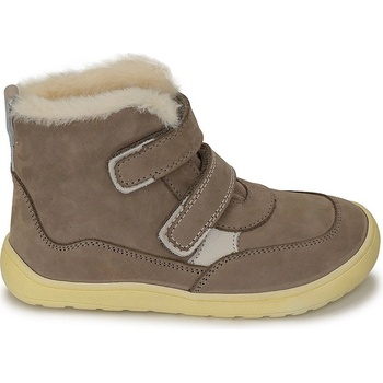 Protetika dívčí zimní barefoot boty KESY TAUPE šedá