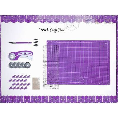 Texi Craft sada na patchwork a šití - fialová 60x45