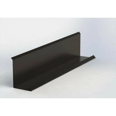 Lemování zdí klasik r.š.250mm Al Hliník lakovaný RAL 8019 šedohnědá dl.2m