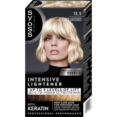 Syoss Lightening Blond 13-5 Intenzivní platinový zesvětlovač Platinum Lightener profesionální barva na vlasy
